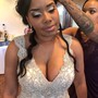 Bride hair styling