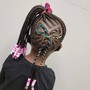 Kids LARGE cornrows & beads