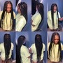 Full head Loc Extensions longer hair