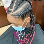 Pink lemonade braids stitch