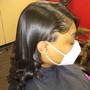 Shampoo and Flat Iron on Relaxed Hair