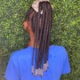 Tribal braids/knotless