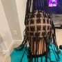 Medium box braids mid back