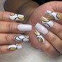 Hand drawn Nail art