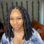 Invisible locs Bob length