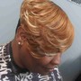 Perm, All Over Color, Deep Conditioning Treatment, Transitioning Cut, Feathering, Travel Fee, Style, Women's Cut