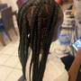 Large Tribal/Fulani Braid + knotless back