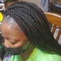 Half up Ponytail Half down Quick weave