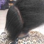 Natural hair silk press