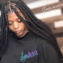 Two Braids Natural Hair