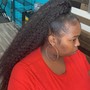 Two Braids Natural Hair