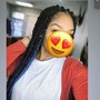 Two Braids Natural Hair