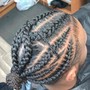 Two Braids Natural Hair