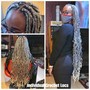 Invisible locs (mid back)