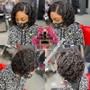 Shampoo AND Style (RELAXED HAIR)