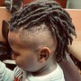 Loc Re-twist and Fade Haircut