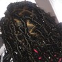 Smedium knotless soft locs