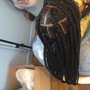 Med-large knotless braids hair included