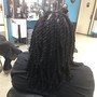 Loc Retwist w/ Feed-in Braids