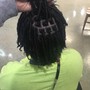 Loc Retwist w/ Feed-in Braids