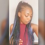 Smedium knotless box braids