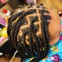 Kid box braids