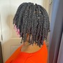 Cornrow twist combo