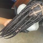 Large Knotless Braids Midback Length