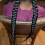 Half Stitch Braids Half Sew In