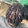 Men / young boys Two strand twist (half head)