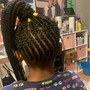 Adult braided ponytail