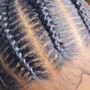 Medium Goddess knotless braids