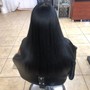 Silk Press and Clip in Extensions