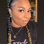 Ombre’ Tips On FEED-IN BRAIDS