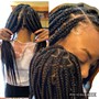 Straight back braids small