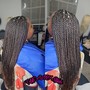 Adult knottless boxbraids (medium)