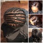 Straight back Braids with NO Weave