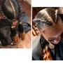 Straight back Braids with NO Weave