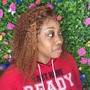 crochet braids pre curled hair-