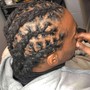 Men’s Braids with faded Sides