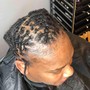 Men’s Braids with faded Sides