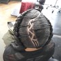 1 Layer Large feed-in w/ small braids