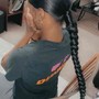 Braids below hip length