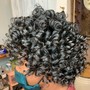 Perm Rods short hair