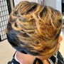 Partial Highlights with hair style