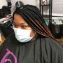 Med knotless braids