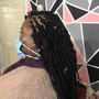 Individual Crochet Locs in a bob