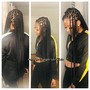 2 braids Goddess Braids