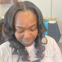 Partial Sew In / nape to top of the ear