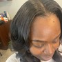 Partial Sew In / nape to top of the ear